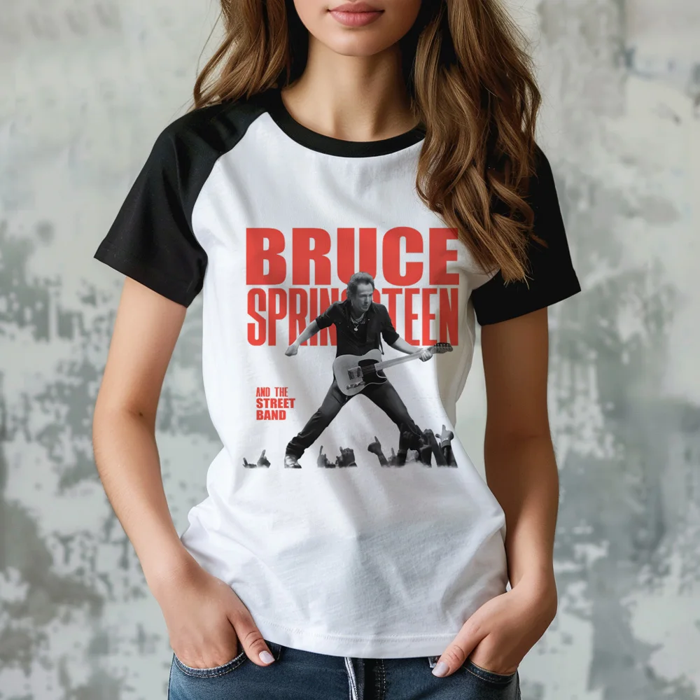 Bruce Springsteen Tee women graphic designer harajuku t-shirts girl designer anime clothing