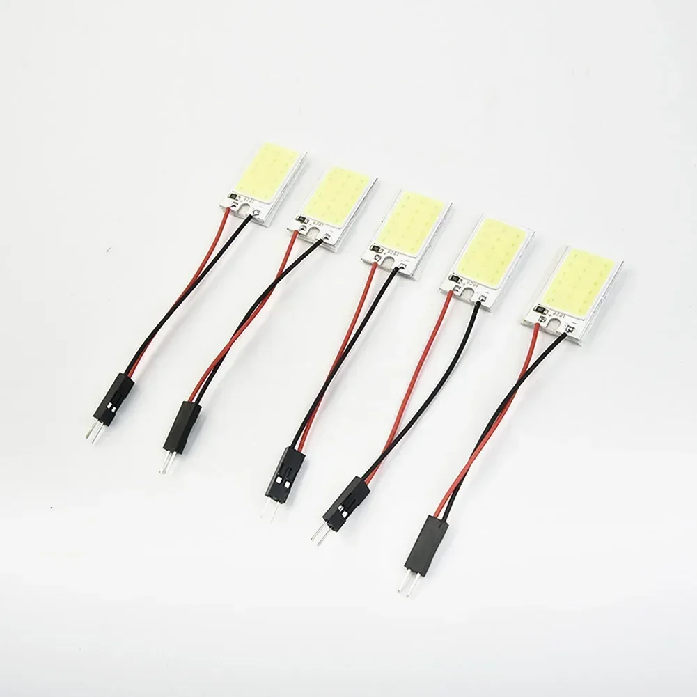 5pcs COB LED 패널 조명 LED 12V 조명 전구 인테리어 램프 부품 교체 흰색 슈퍼 밝은 자동차 조명 액세서리 썸네일 3