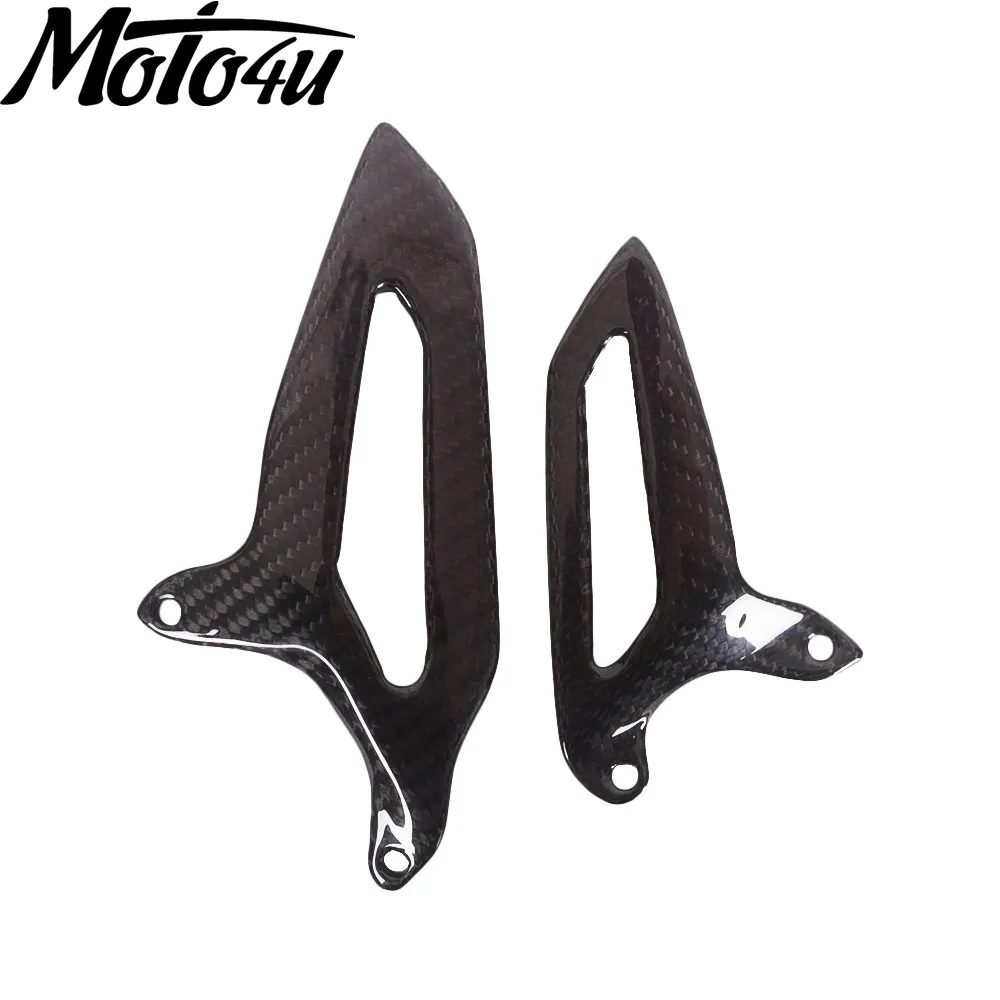 

Для Ducati 899 959 1199 1299 Panigale V2 углеродное волокно мотоциклетная защита пятки подножки пластины