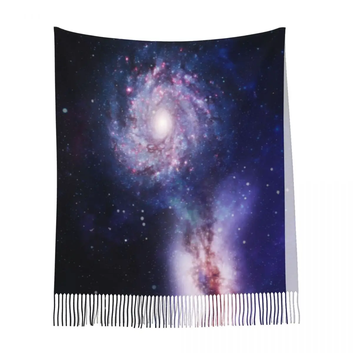 

Galaxy блестящий космический шарф Galaxy, шарфы с кисточками для женщин, мягкие теплые шали и накидки, большая осенне-зимняя шаль