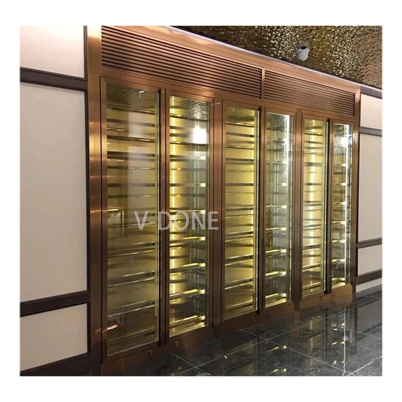 

Customize.Custom Luxury Constant Temperature Wine Cabinet Red Wine Refrigerator Cooler Wall Cellar Fridge bar Living Room Fu