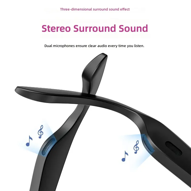 XG889 Smart Glasses Wireless Bluetooth Headset Open Ear Sunglasses AI Translation Music Sports Eyewear for Men Women Driving