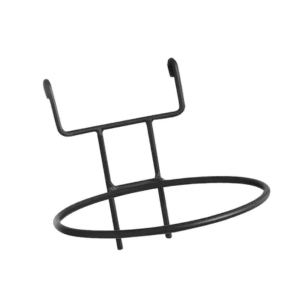 Iron Art Material Railing Flower Pot Hanger Space-saving Easy Installation Hanging Basket Holder Sturdy Structure