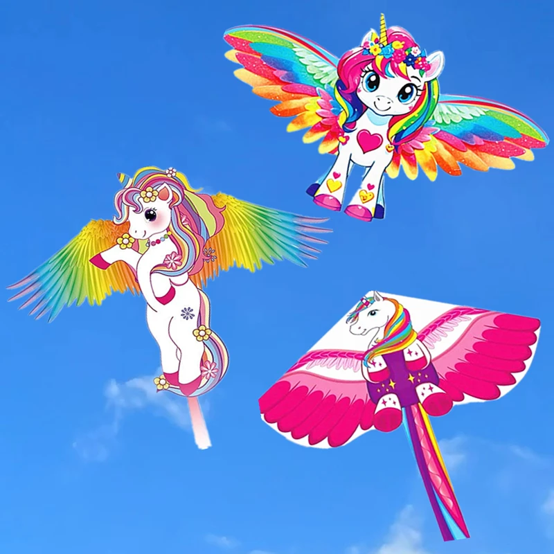 Envío Gratis pony kite juguetes al aire libre linha de pipa cerf volant enfants carretilha de pipa deporte kite cielo buceo paracaídas 	   diversión