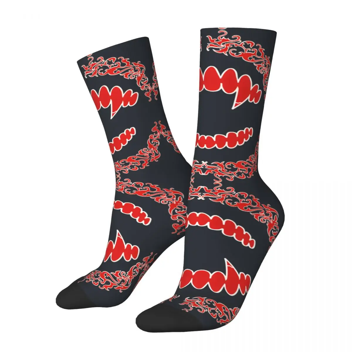 Funny Happy Astarion Bite Men's Socks Retro Harajuku Blood Of The Vampire Hip Hop Novelty Pattern Crew Crazy Sock Gift Printed