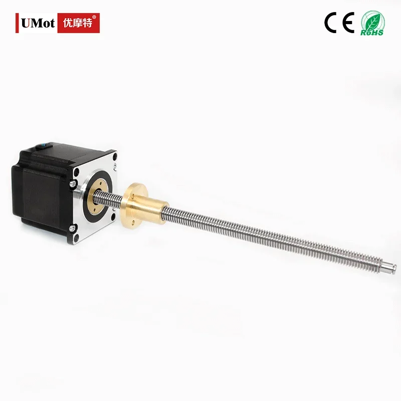 Length 55mm Nema 23 Linear Stepper Motor With Screw Lead 200mm/300mm For XYZ Axis 3D Printer Motor