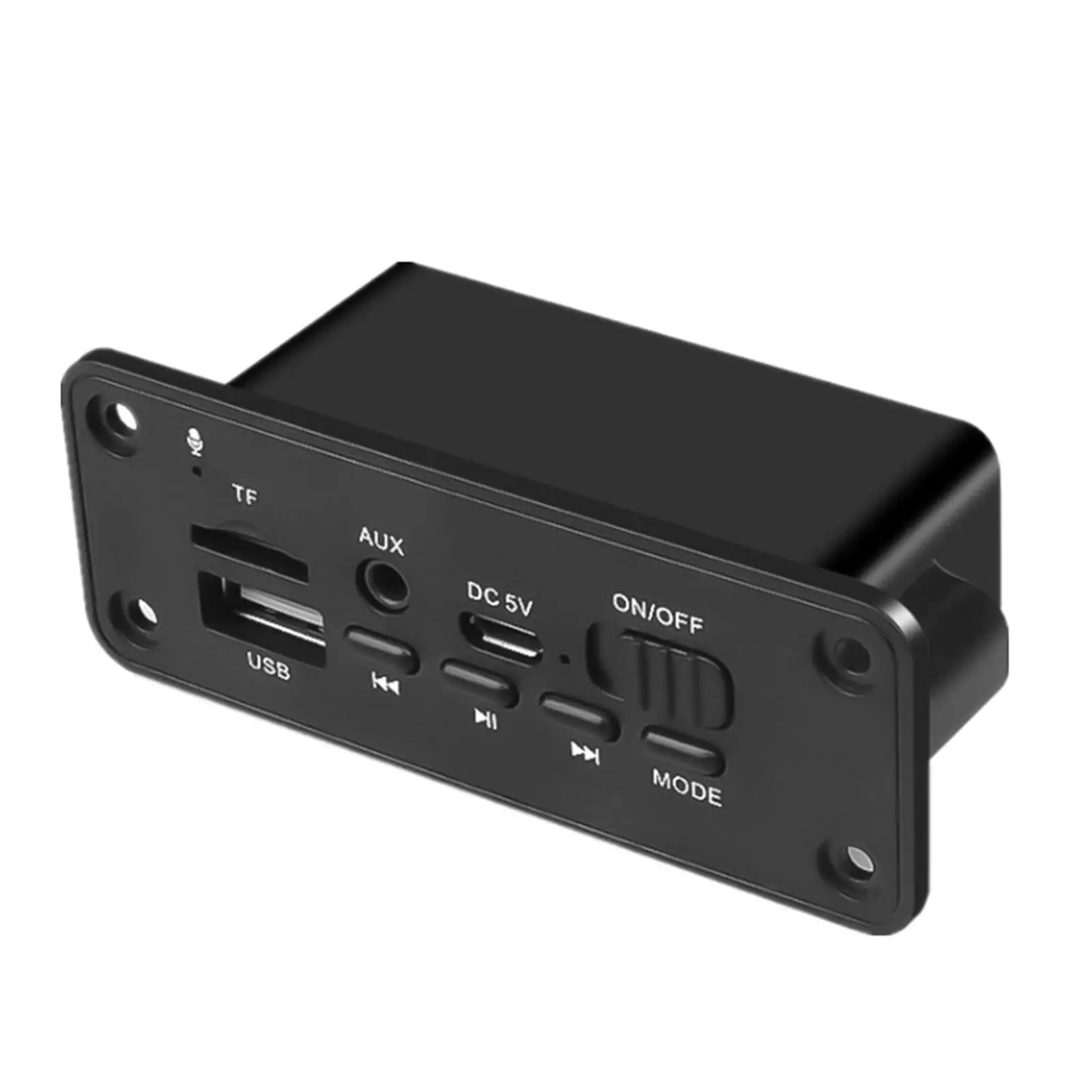 Placa de MP3, entrada auxiliar del módulo, reproductor de módulo de audio con amplificador de potencia 2 x 3 W, compatible con tarjeta MP3 USB TF