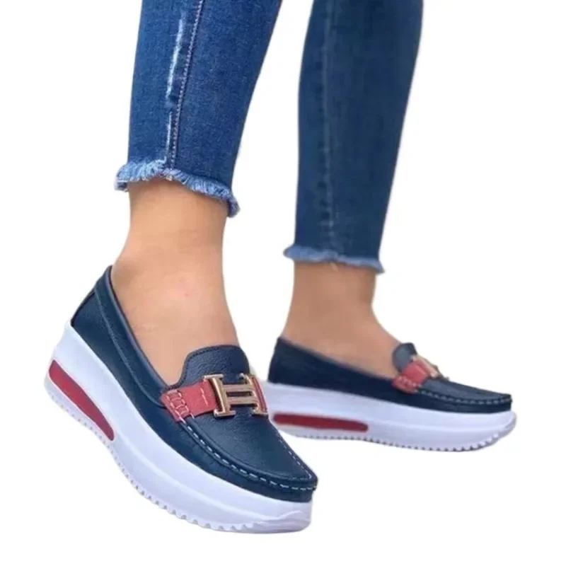 Casual Sneakers Women Bean Shoes Fashion Comfortable Flats Women Platform Shoes Footwear Female Plus Size 40 41 42 43