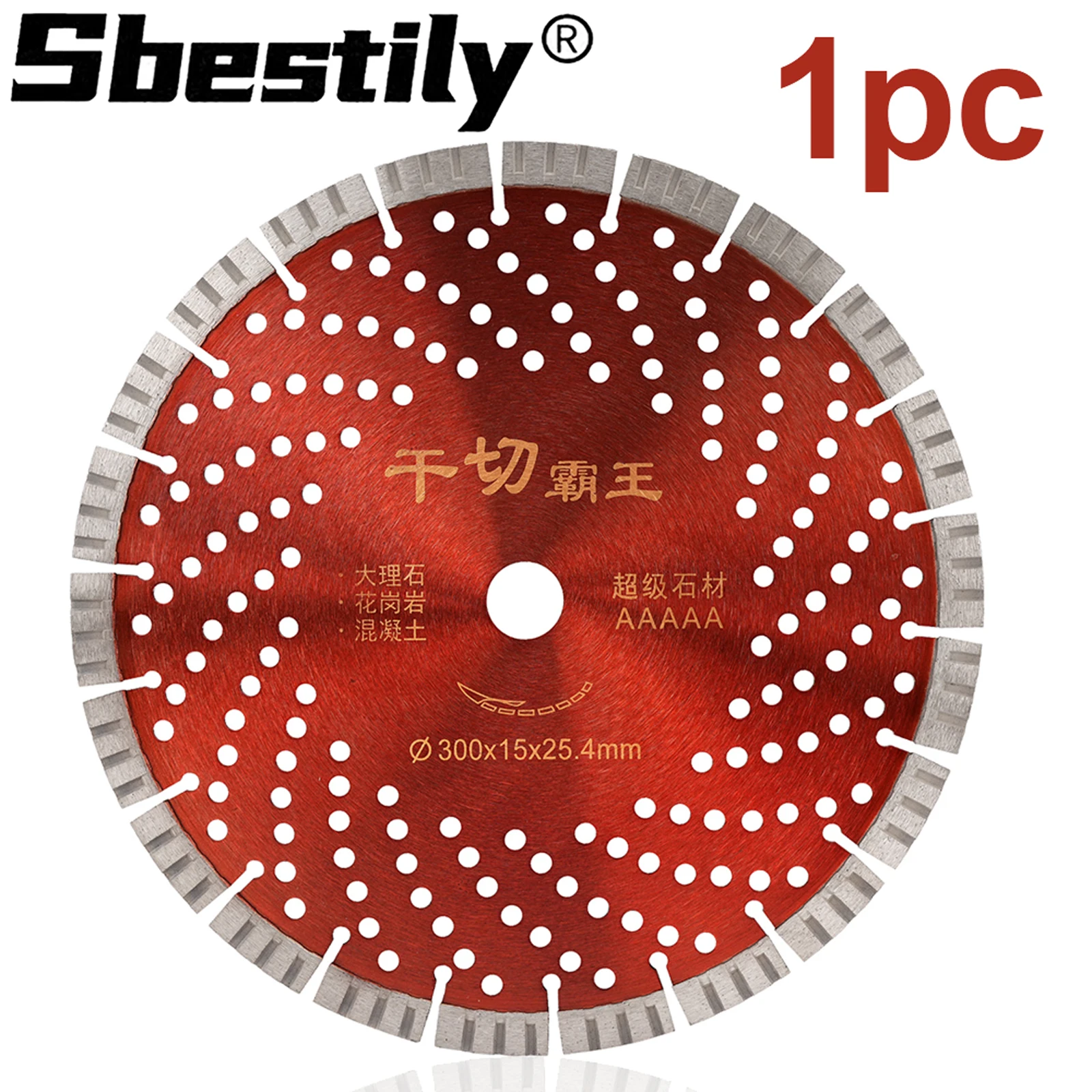 300mm Segmented Saw Blade With Hole Diamond Circular Saw Blade Stone Cutting Disc for Granite Marble Stone Tile Concrete Cutting