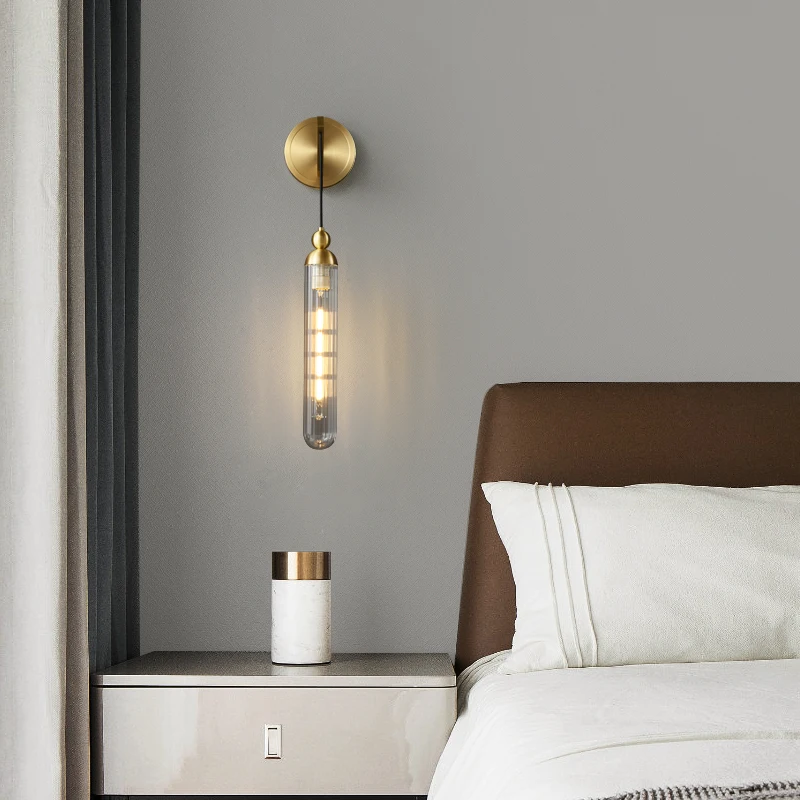 モダンなデザインの黒い銅製ledウォールライト室内装飾ライト寝室やベッドサイドランプに最適金色と黒で利用可能