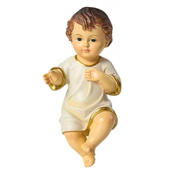 1 Pc Jesus Figurine Statue Religious Nativity Holy Child nament Resin Craft Baby Saint Figurine Home Decor Religious nament