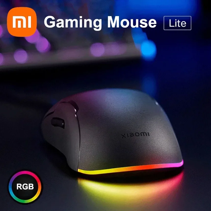 

Xiaomi Game Mouse Lite with Rgb Light 220 Ips Five Gears Adjusted 80 Million Hits TTC Micro Move