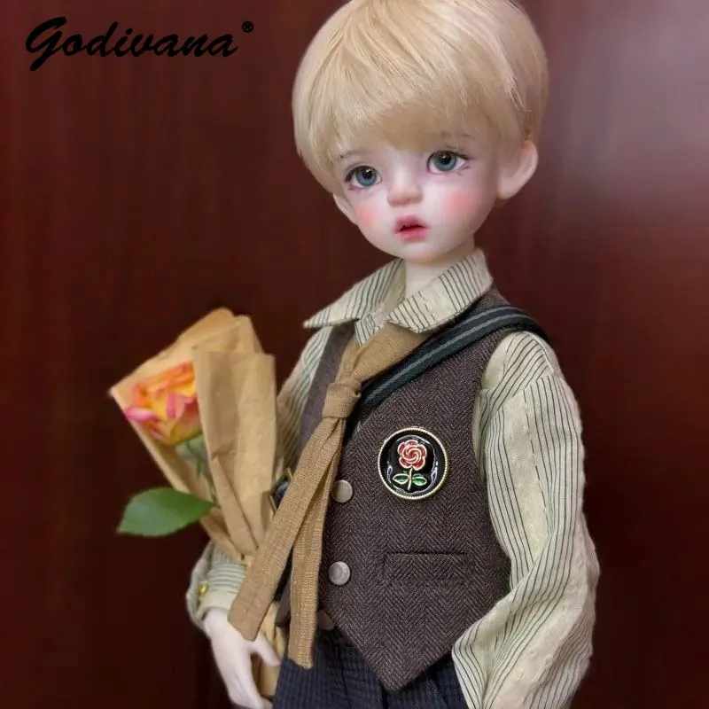 1-5-abito-per-bambola-bjd-set-preppy-quotidiano-in-stile-americano-vintage-blusa-a-righe-elegante-britannica-pantaloncini-gilet-borsa-cappello-set-completo