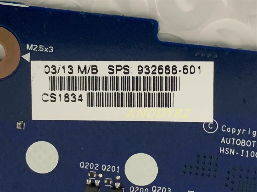 Used Genuine For HP promo x360 11 G2 motherboard 932688-601 932688-501 932688-001 M3 7Y30 8GB TESED OK
