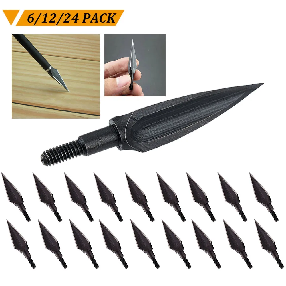 6/12/24 قطعة الرماية 125 الحبوب الصيد برودهيدس رؤوس السهم نقاط تلميح لسهام الكربون ل مجمع القوس الطويل الصيد الرماية #1