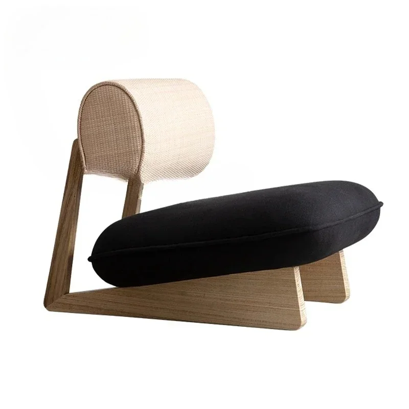 Nordic snail chair wabi wind designer solid wood leisure chair living room minimalist back chair