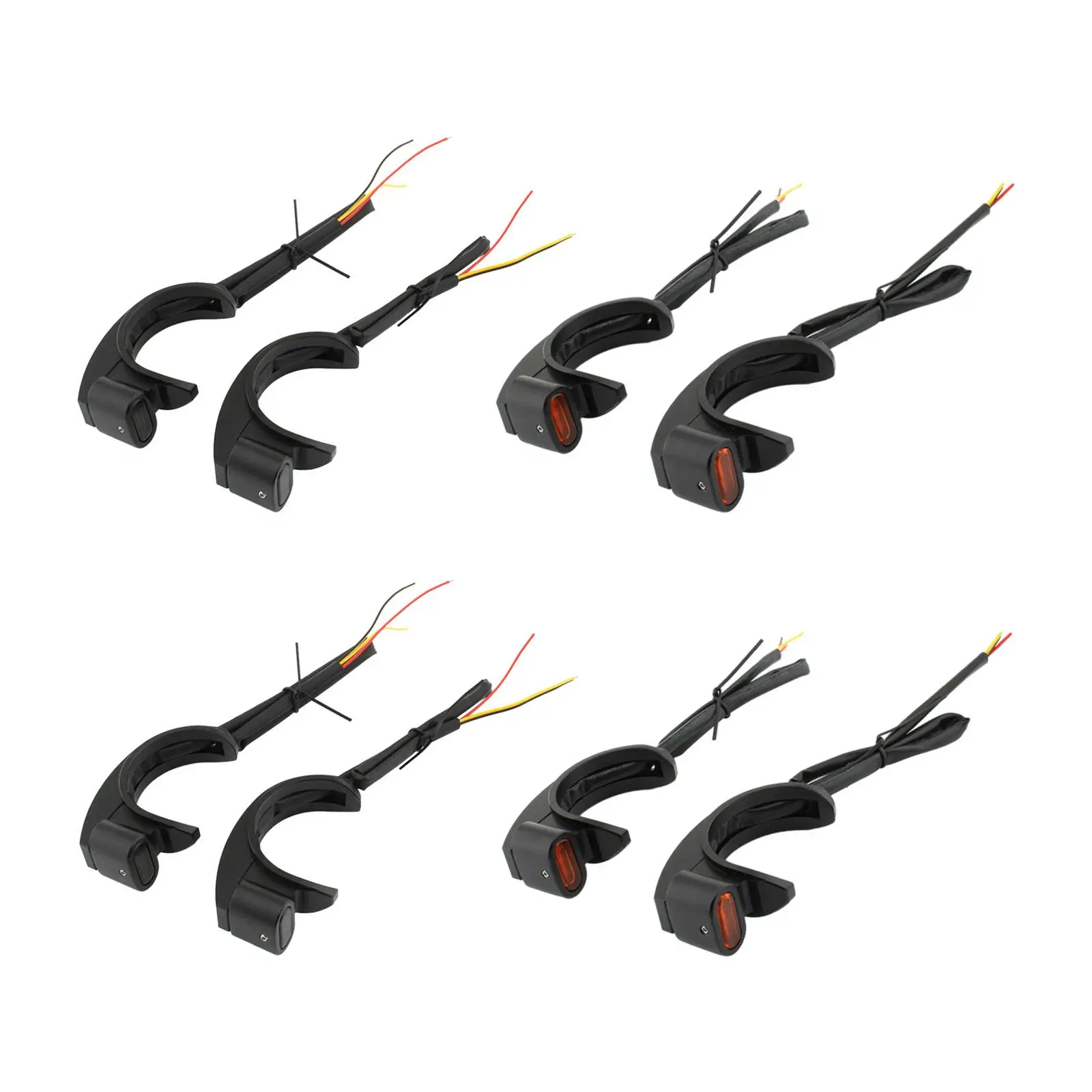 2x Motorcycle Front Fork Turn Signal Lights Motorcycle Accessories Durable Motorcycle Turn LED Signal Lights Spare Parts