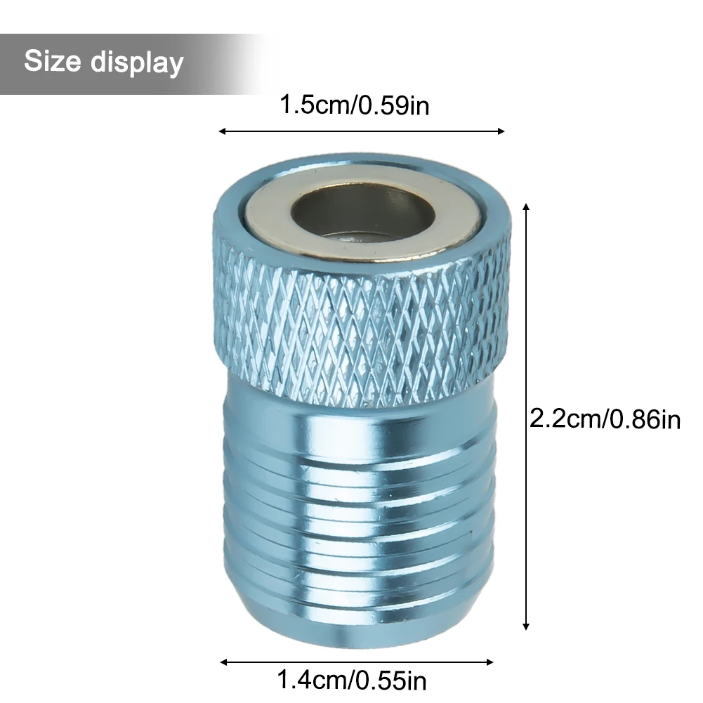 1 шт., 22 мм, пакетная насадка, намагничивающее кольцо, сильный магнетизм, антикоррозийное для сверла 6,35 мм, ручные инструменты, отвертка
