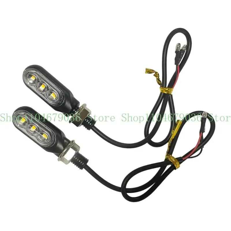652F Sequential Turn Indicators Compact Design High Visibility LED Waterproof Easy Mounting Modification Part For Motorcycles