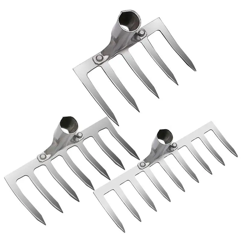 

Garden Weeding Hoe Rake Farm Tool Weeding Artifact Agricultural Tools Tooth Nail Harrow Metal Harrow Gardening Weeding Tools
