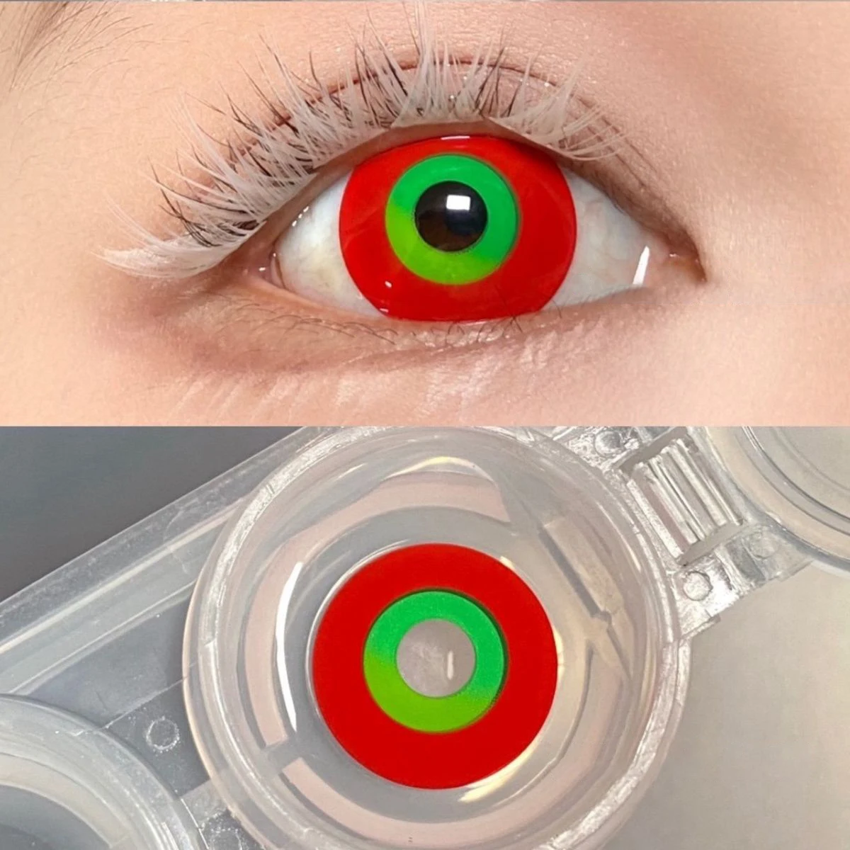 Beoordeeld 1 paar Kaneki Ken Cosplay Kleur Contactlenzen Halloween Anime Contacten