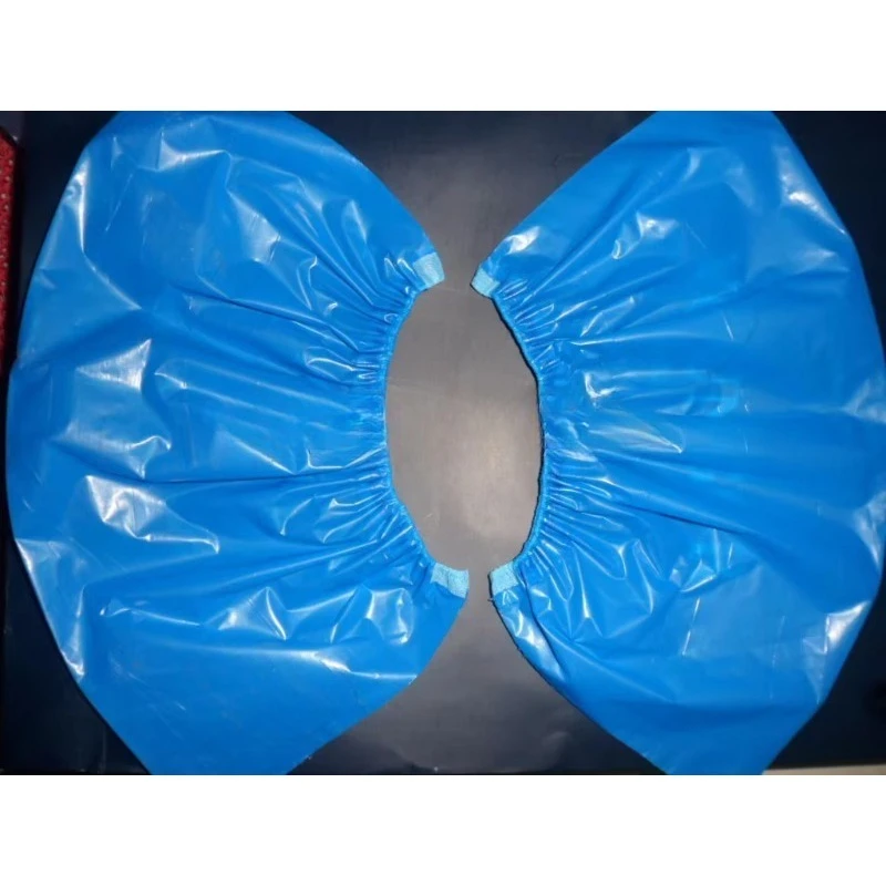 Customized Fully Automatic Disposable PE Plastic Shoe Cover Roll Making Machine With Ultrasonic Popular In The Market