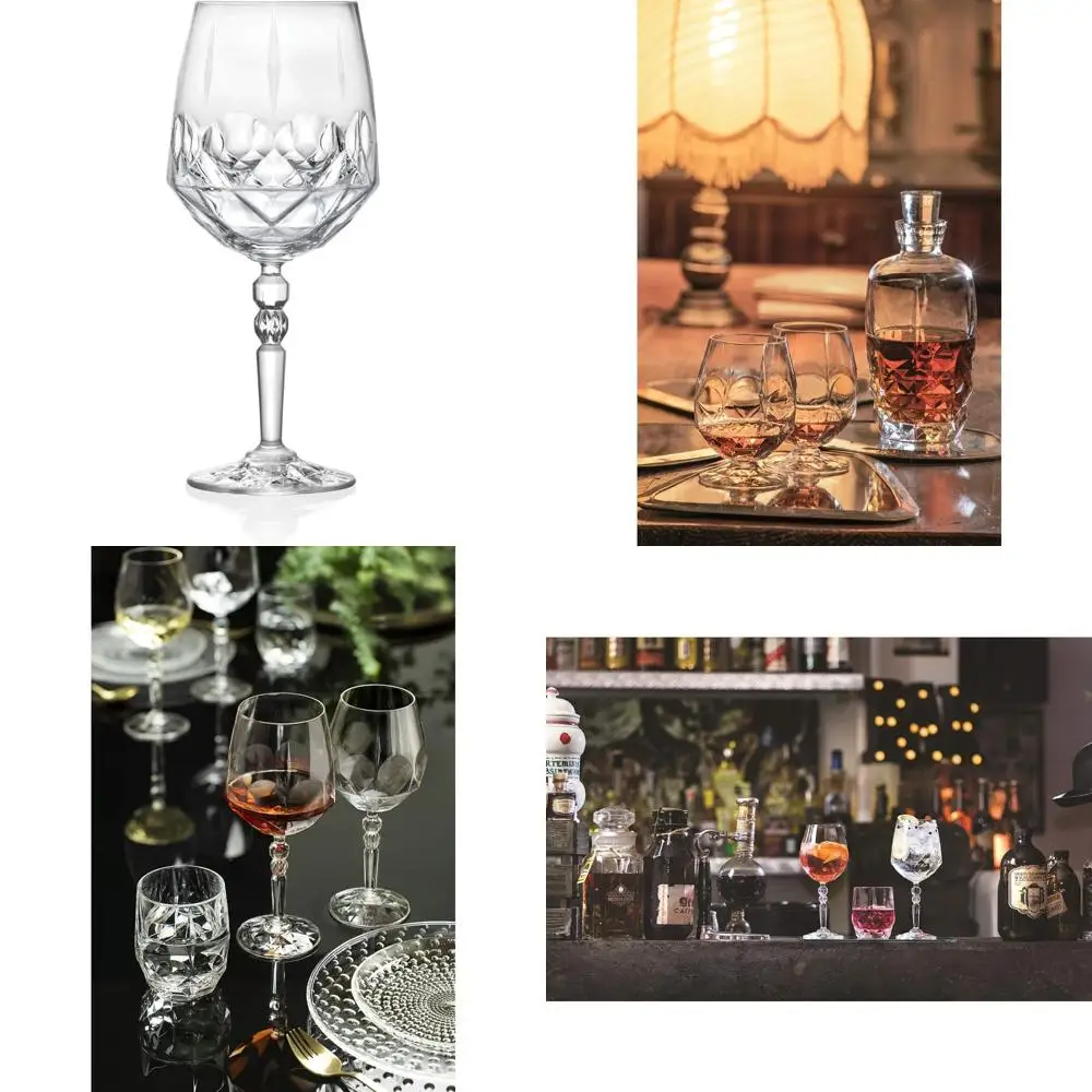 

Набор из 6 бокалов для вина, похожий на кристаллы — красное вино, коктейль, вода — емкость 24 унции — элегантные стаканы для питья на каждый день