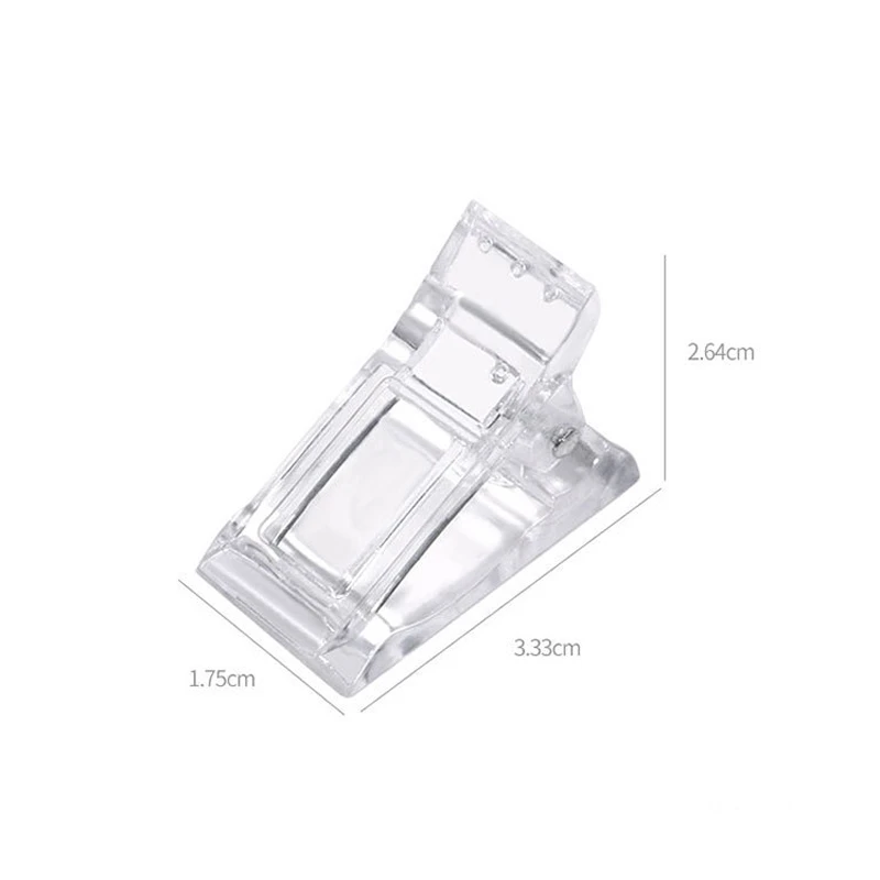 Acrylic Nail Clip Transparent Gel Quick Building Nail Tips Clips Fingernail Extension UV Clamps Manicuring Art Builder Tools Set