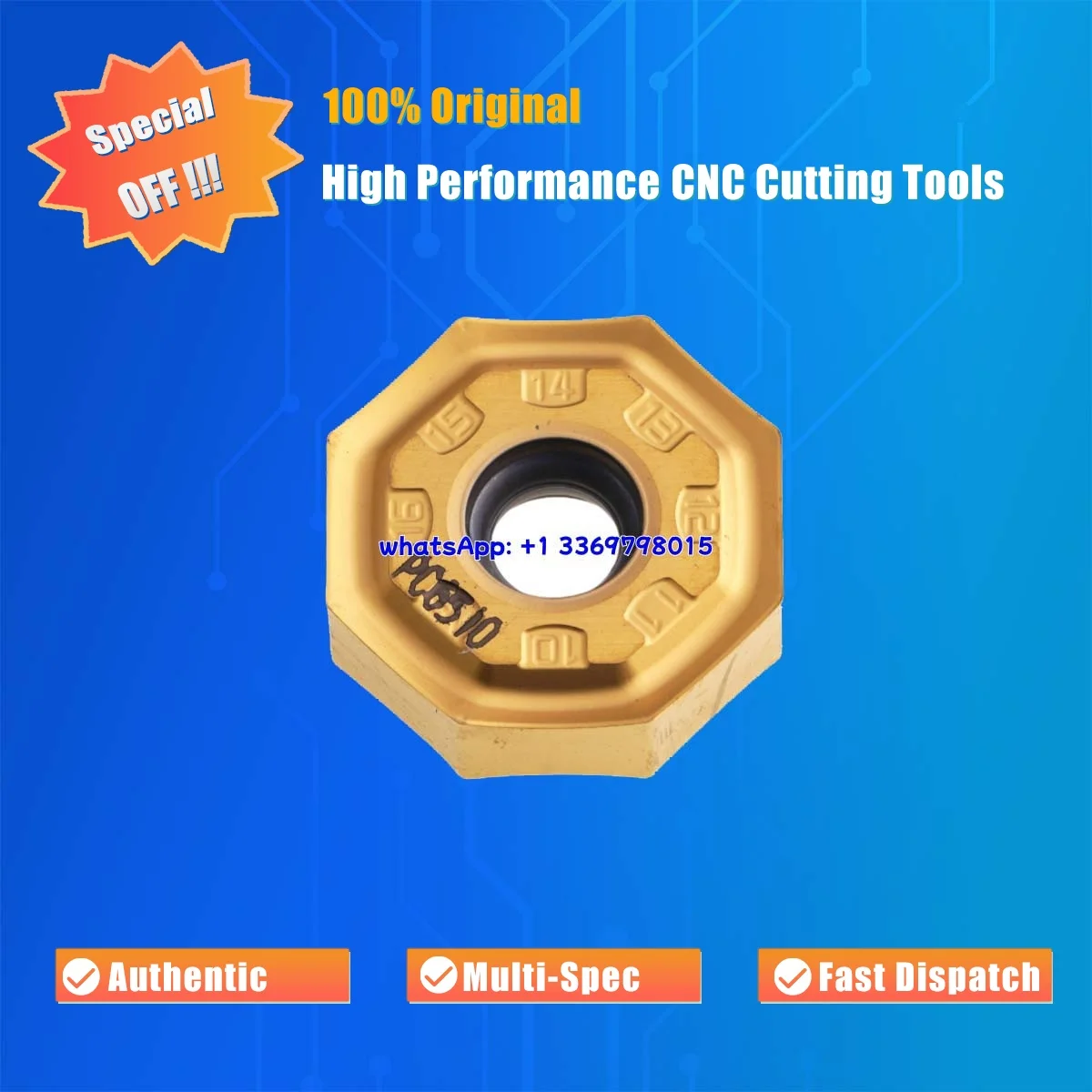 

10pcs Original ONMX ONMX0606 0806 ANN -MF PC5300 PC6510 Milling Insert