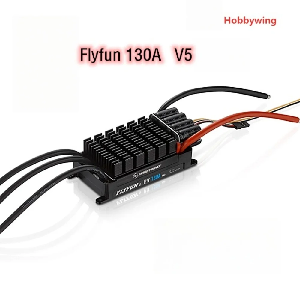 

Hobbywing FlyFun-130A-HV OPTO V5 130A ESC бесщеточный 6-14S электронный регулятор скорости для радиоуправляемых самолетов