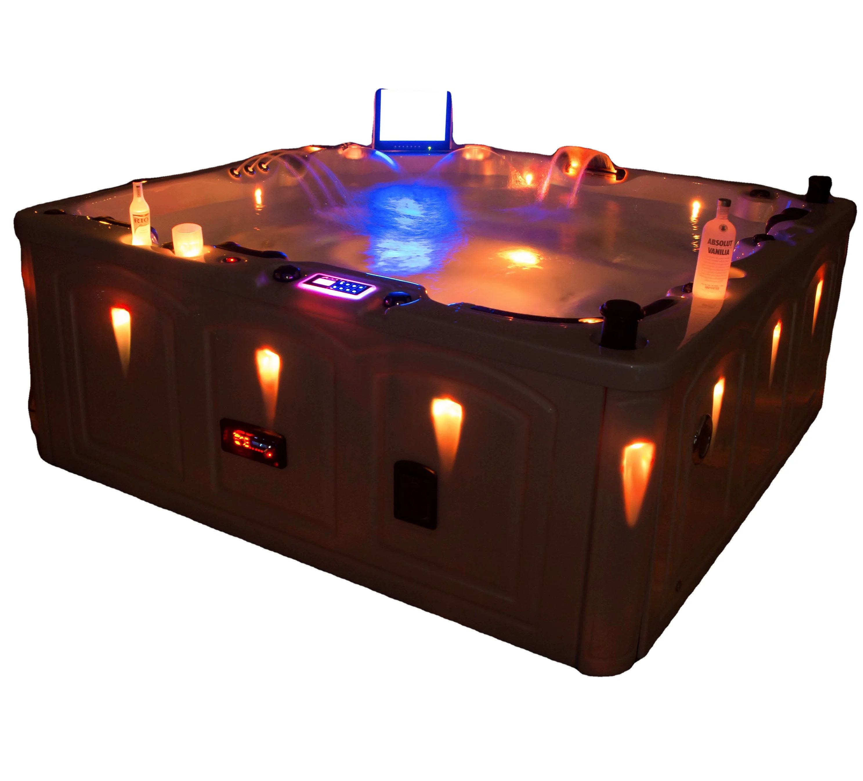 High Quality Luxury Outdoor Large whirlpool Bath Massage Acrylic Bathtub Jets Spa Pool Hot Tub
