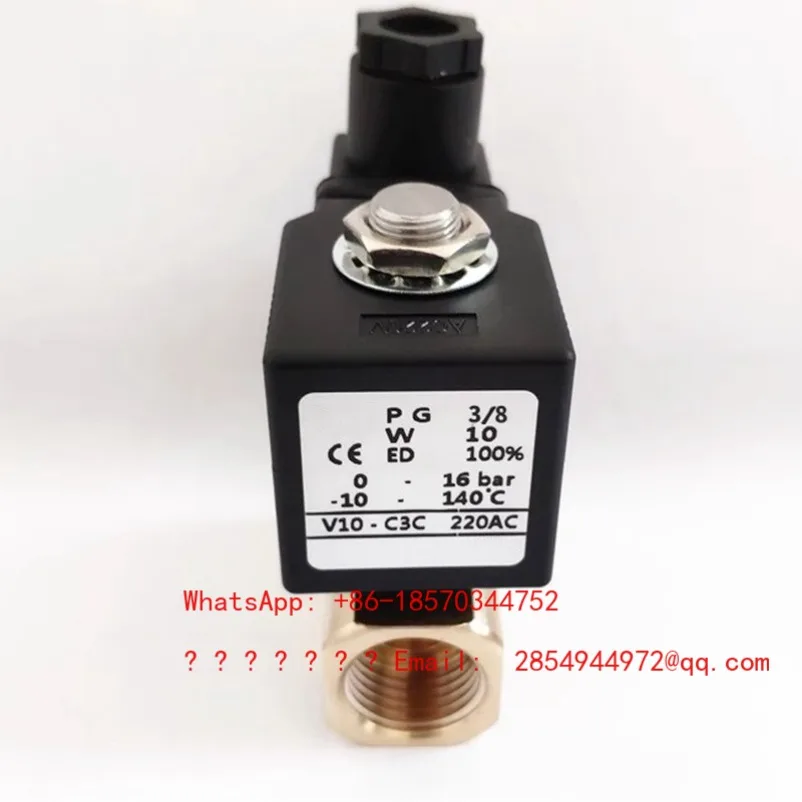L Twin Screw Extruder Granulator Solenoid Valve 3/8 V10-C3C PG 1/2 AC220V DC24V