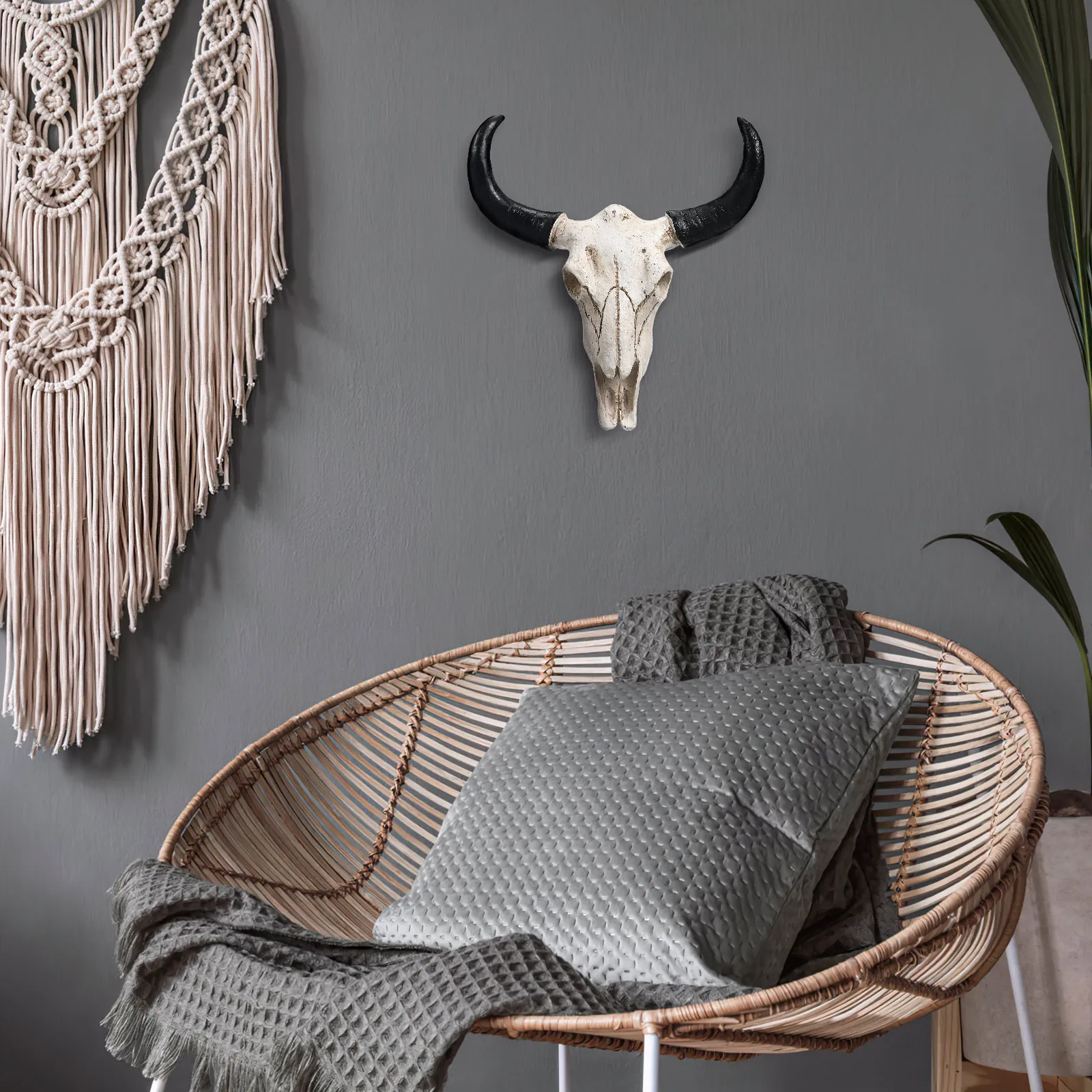 

Wall Hangings Nordic Style Decor Cow Farmhouse Skull Accessories Decorative Cattle Head Wildlife Inspired Decoration