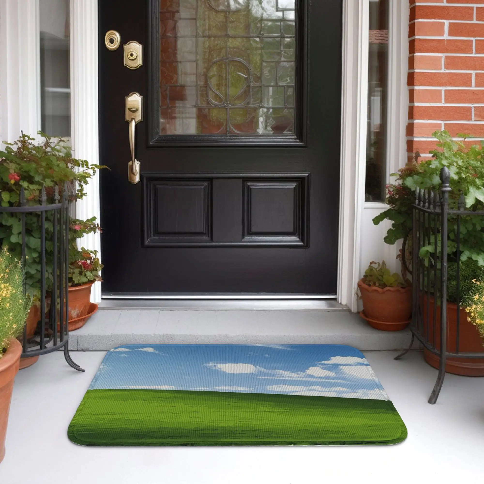 Windows XP Wallpaper Doormat Water oil proof Carpet Rug Kitchen Entrance Home Floor Mat for Balcony Footpad Mats