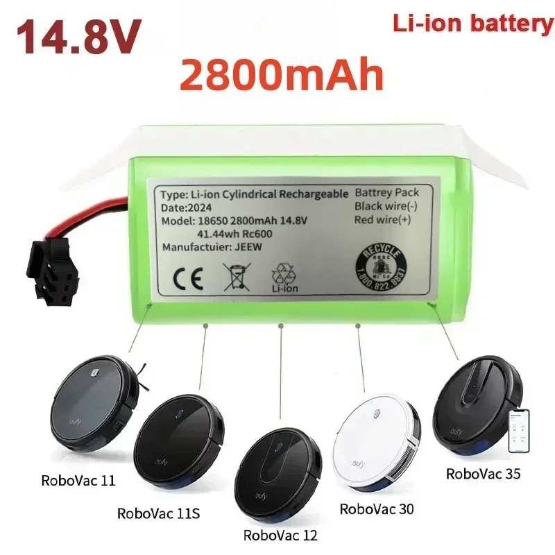 

Conga 990 1090 Tesvor X500 Ecovacs Deebot N79 N79S DN622 Eufy RoboVac 11 11S RoboVac 30 new 14.4V 6800mAh lithium-ion battery