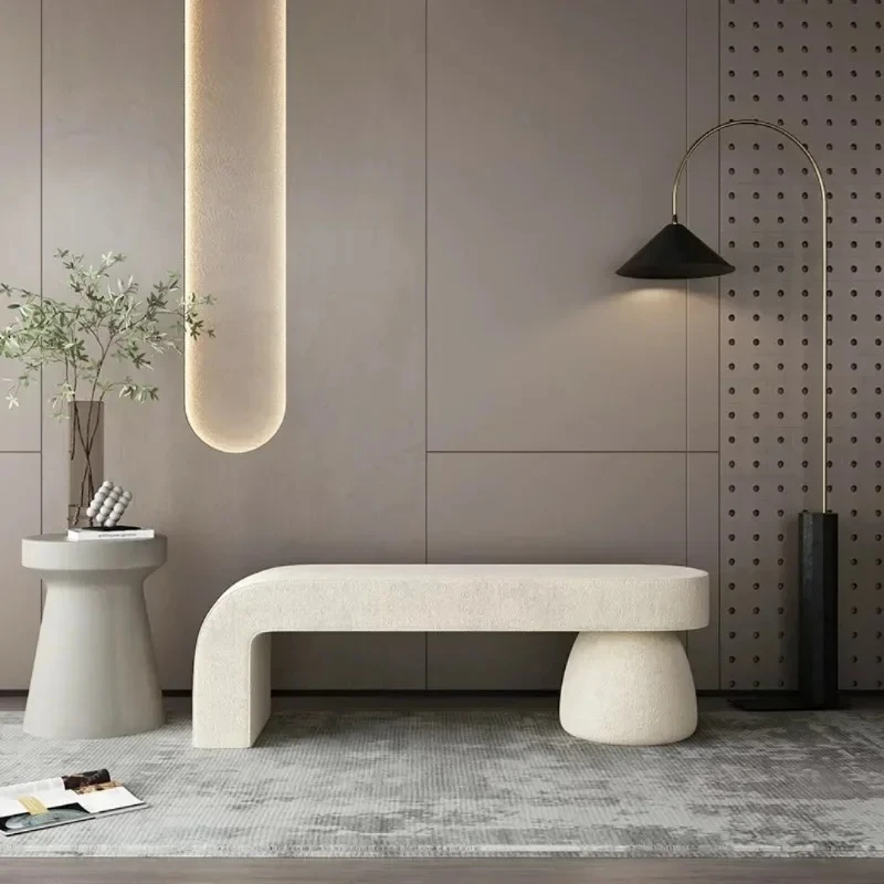 

Nordic Home Furniture Shoe Changing Stool Bedroom Bed End Stools Ottomans Sofa Bench Clothing Store Rest Ottoman