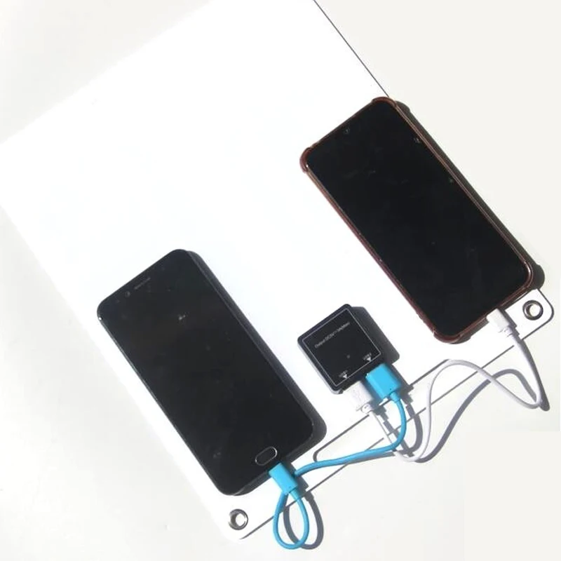 Panel surya 40W 5V Dual USB polyicon portabel luar ruangan tahan air sel mobil kapal Kemah mendaki perjalanan pengisi daya telepon