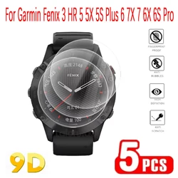 Garmin epix Pro için 5 adet akıllı saat ekran koruyucu 47mm Fenix 3 HR 5S artı 6 6S 6X Pro 7 7S 7X temperli cam koruyucu Film