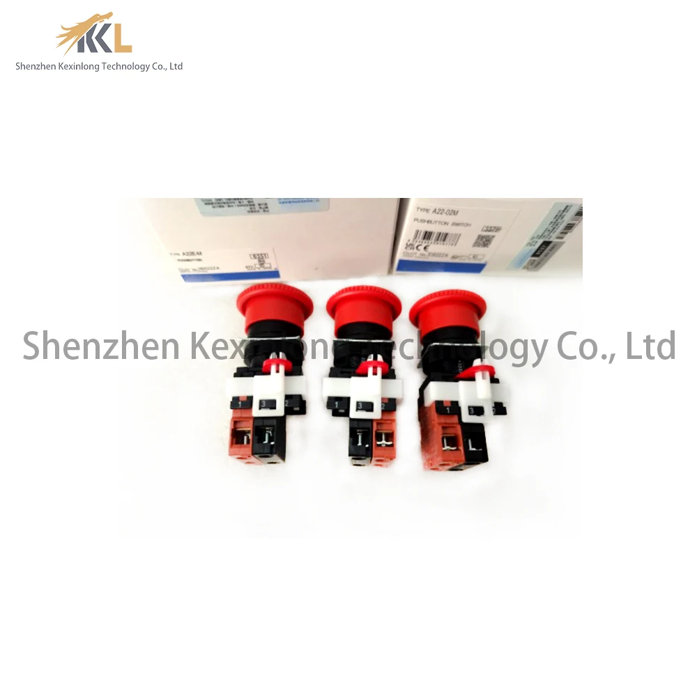 A22EL-M-24A-01 A22EL-M-24A-02 A22EL-M-24A-111PCS Emergency stop switch  Emergency stop button with light sensor