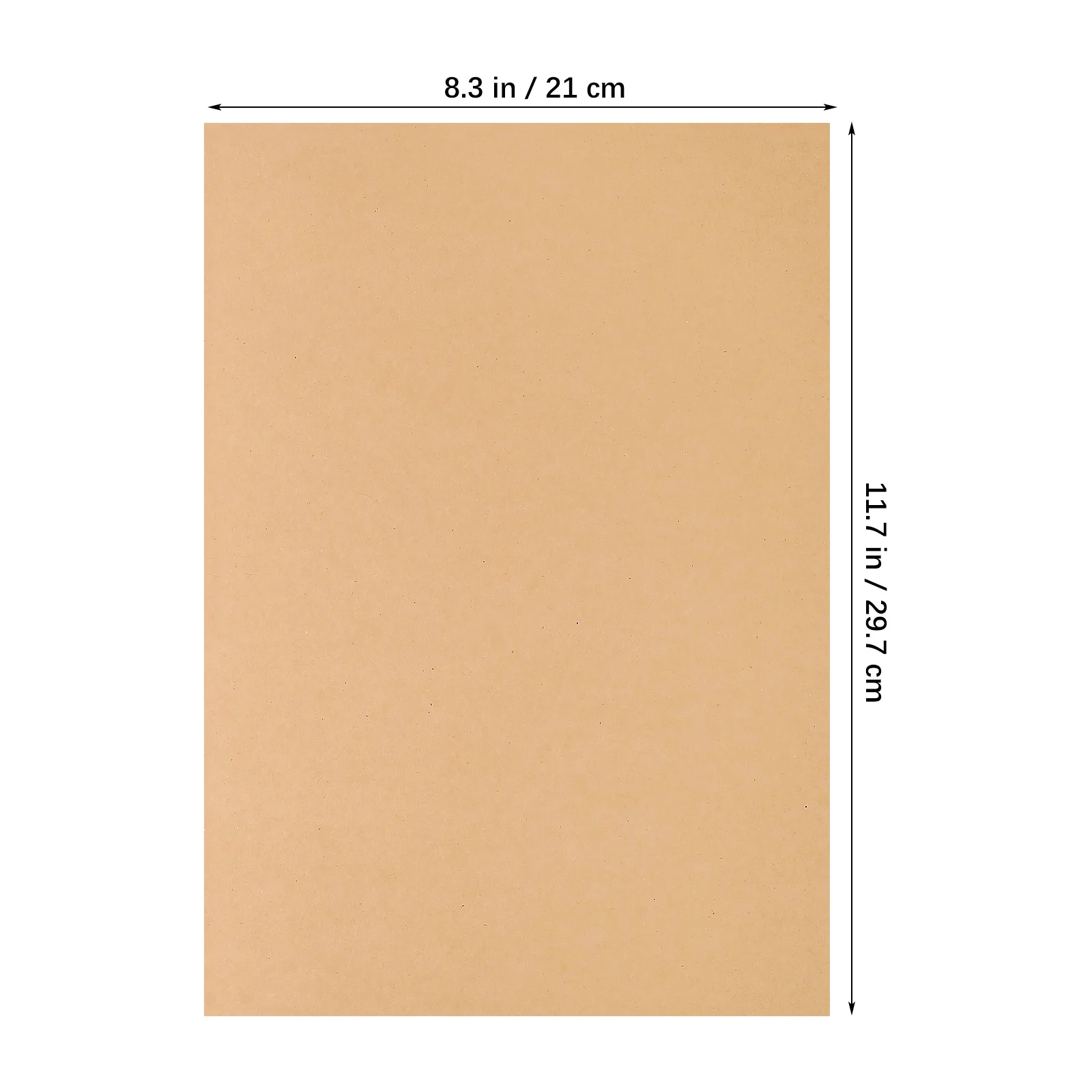 100Pcs Thick Kraft Paper Cardstock 150Gsm Brown A4 Sheets for DIY Scrapbooking Invitations Cards Handmade Craft Projects Craft