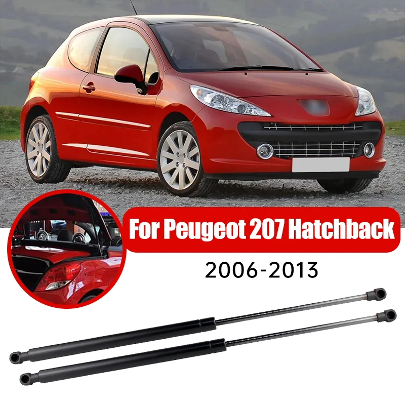 2PCS Rear Tailgate Boot Gas Struts Support For Peugeot 207 Hatchback WA WC 2006 2008 2009 2010 2011-2013 OEM#:8731L7, 9659789480
