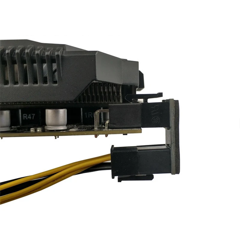 Elbow GPU Power Connector Graphics Card 180 Degree Rotating Steering Adapter PCI-E 6 Pin 8 pin Socket Wiring Artifact Connector