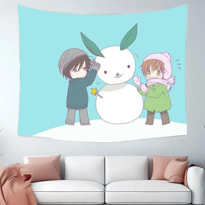 انمي ياباني BL الحب Sekai-ichi Hatsukoi الكرتون قماش مزخرف جداري ديكورات جدرانية بوهو ديكور المنزل لغرفة النوم غرفة المعيشة