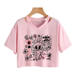 New in Karol G Heart Crop Tops Women Manana Sera Bonito Cropped Tshirt Tomorrow Will Be Nice Graphic T-shirt Funny Y2k TShirt