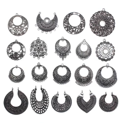 4pcs Earring Pendant For Earring Making Vintage Bohemia Earring Connector For DIY Jewelry Necklace Earrings Making Finding