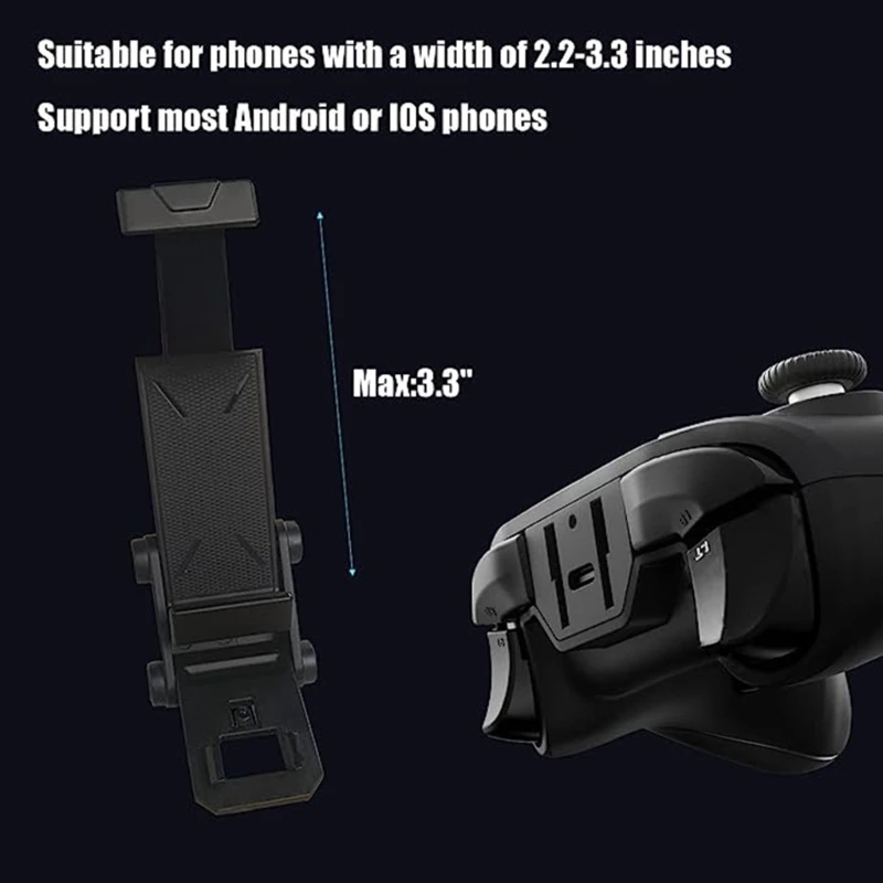 FlydigiGamepad Holder Stand Clamp Phone Clip Bracket for Apex3/Apex2/Vader 2/Vader 3 Multi-Platform Gaming Controller