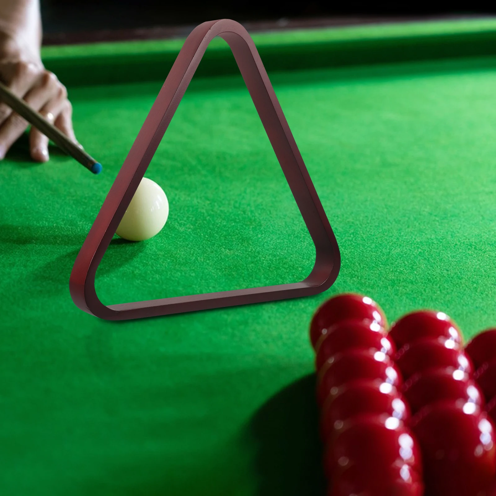 

Billiard Ball Triangle Frame 57 2MM Solid Wood Rack Pool Table Accessories Precision Durability Wide Application