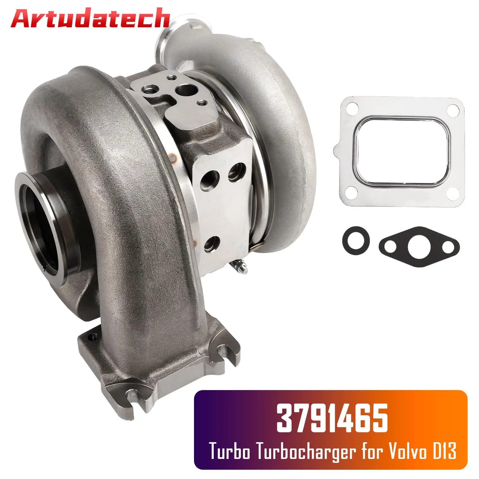 Artudatech Turbo Turbocharger 3791465 for Volvo D13 HE400VG Cummins Holset Car Accessories