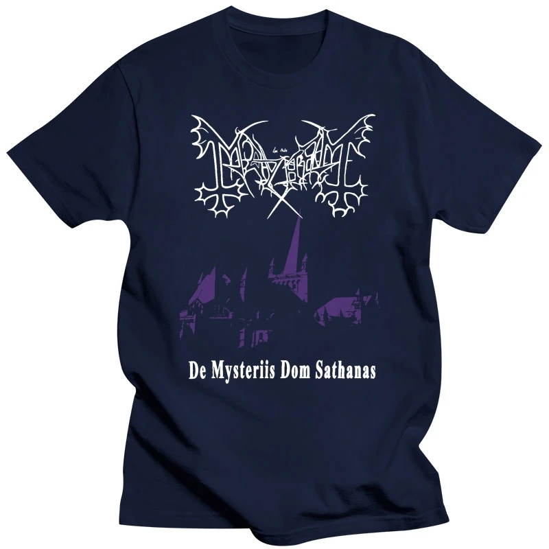 Mayhem Mens T Shirt De Mysterious Dom Sathanas Album Cover Image