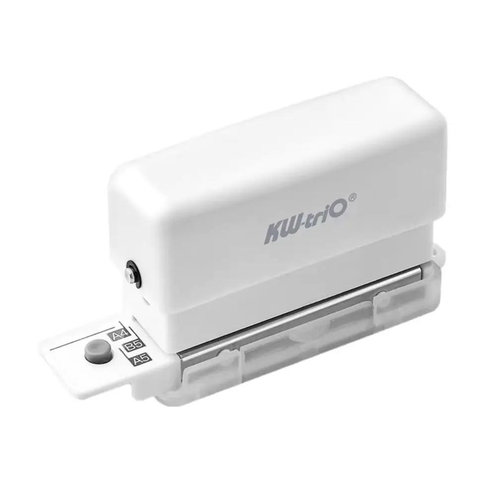 Loose Leaf Bind Hole Puncher A4 A5 B5 6-hole Paper Puncher Precise with Chip Box Round Hole Puncher Paper Binding